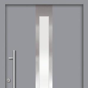SPLENDOOR Haustür RHODOS Prime RC2 Türen Gr. 100 cm, Türanschlag DIN links, grau (verkehrsgrau) Haustüren
