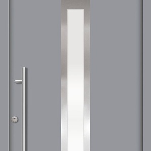 SPLENDOOR Haustür RHODOS Prime RC2 Türen Gr. 110 cm, Türanschlag DIN links, grau (verkehrsgrau) Haustüren
