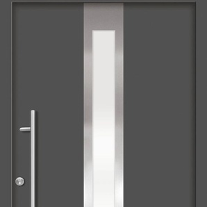 SPLENDOOR Haustür RHODOS Prime Türen Gr. 110 cm, Türanschlag DIN links, grau (anthrazit) Haustüren