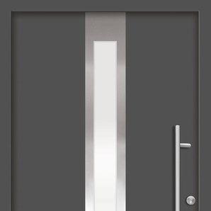 SPLENDOOR Haustür RHODOS Prime Türen Gr. 110 cm, Türanschlag DIN rechts, grau (anthrazit) Haustüren