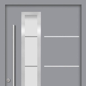 SPLENDOOR Haustür SPLIT Prime RC2 Türen Gr. 100 cm, Türanschlag DIN links, grau (verkehrsgrau) Haustüren