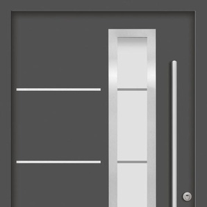 SPLENDOOR Haustür SPLIT Prime RC2 Türen Gr. 100 cm, Türanschlag DIN rechts, grau (anthrazit) Haustüren