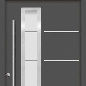 SPLENDOOR Haustür SPLIT Prime RC2 Türen Gr. 110 cm, Türanschlag DIN links, grau (anthrazit) Haustüren