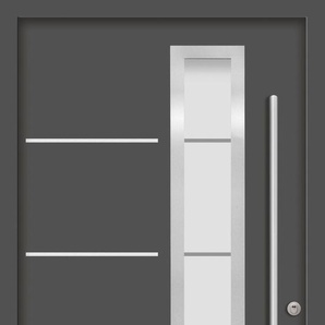 SPLENDOOR Haustür SPLIT Prime RC2 Türen Gr. 110 cm, Türanschlag DIN rechts, grau (anthrazit) Haustüren
