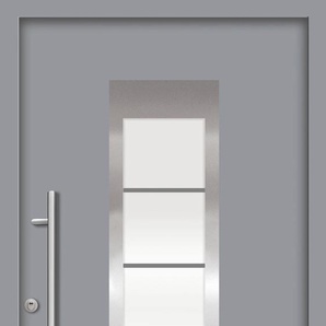 SPLENDOOR Haustür ZADAR Prime RC2 Türen Gr. 100 cm, Türanschlag DIN links, grau (verkehrsgrau) Haustüren