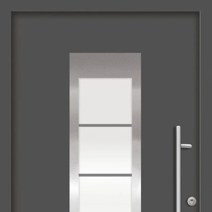 SPLENDOOR Haustür ZADAR Prime RC2 Türen Gr. 100 cm, Türanschlag DIN rechts, grau (anthrazit) Haustüren