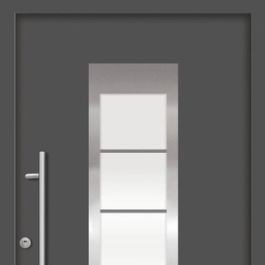 SPLENDOOR Haustür ZADAR Prime RC2 Türen Gr. 110 cm, Türanschlag DIN links, grau (anthrazit) Haustüren