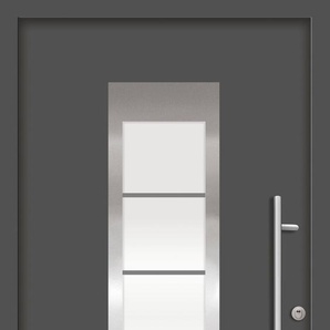 SPLENDOOR Haustür ZADAR Prime RC2 Türen Gr. 110 cm, Türanschlag DIN rechts, grau (anthrazit) Haustüren