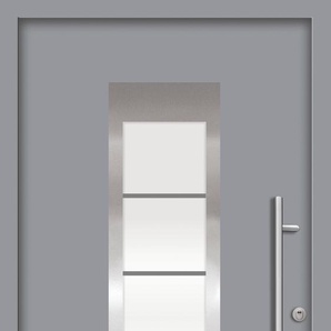SPLENDOOR Haustür ZADAR Prime RC2 Türen Gr. 110 cm, Türanschlag DIN rechts, grau (verkehrsgrau) Haustüren