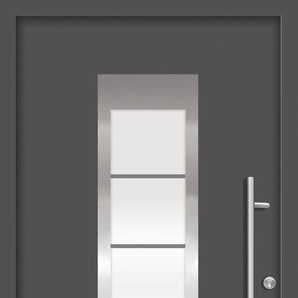SPLENDOOR Haustür ZADAR Prime Türen Gr. 100 cm, Türanschlag DIN rechts, grau (anthrazit) Haustüren
