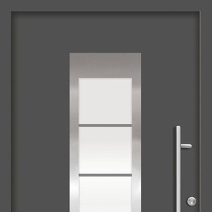 SPLENDOOR Haustür ZADAR Prime Türen Gr. 110 cm, Türanschlag DIN rechts, grau (anthrazit) Haustüren