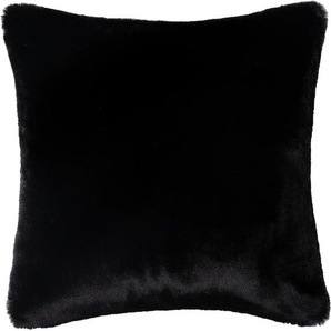 Dekokissen SPORTALM KITZBÜHEL Moscow Mule Fur Dekokissen_Sitzkissen_Kissenhüllen Gr. B/L: 50 cm x 50 cm, 1 St., Polyester, schwarz (schwarz, black, anthrazit, unifarben) Dekokissen uni aus weichem Kunstfell