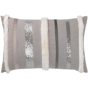 Sportalm Kitzbühel Kissenhülle SP-Chalet Stripe, Creme, Silber, Beige, Textil, Streifen, 40 cm, hochwertige Qualität, Wohntextilien, Kissen, Kissenbezüge