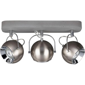 SPOT Light Deckenleuchte BALL CONCRETE, LED wechselbar, Inklusive austauschbare LED-Leuchtmittel, bewegliche Spotköpfe