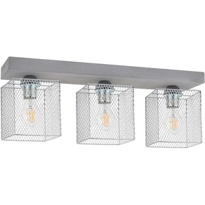 SPOT Light Deckenleuchte »GITTAN«, 3 flammig, Leuchtmittel E27   ohne Leuchtmittel, Echtes Beton, Naturprodukt - Handgemacht, Loft style