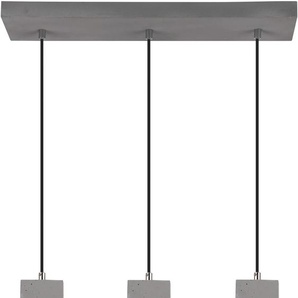 SPOT Light Pendelleuchte »STRONG SQUARE«, 3 flammig, Leuchtmittel E27   ohne Leuchtmittel, Hängeleuchte, Echtes Beton, Ideal für Vintage-Leuchtmittel