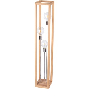 SPOT Light Stehlampe »KAGO«, 3 flammig, Leuchtmittel E27   ohne Leuchtmittel, Naturprodukt aus Eichenholz, Nachhaltig mit FSC®-Zertifikat