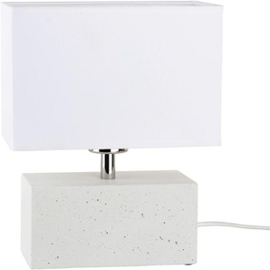 SPOT Light Tischleuchte »STRONG DOUBLE«, 1 flammig, Leuchtmittel E27   ohne Leuchtmittel, Wertige Materialien: echtes Beton und Leuchtenschirm aus Stoff