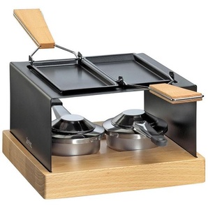 Spring Raclette-Grill Gourmet Party, Schwarz, Holz, Metall, Buche, 23.5x11.5x22.5 cm, Küchengeräte, Tischgrills & Fondues, Raclette-Grills