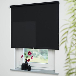 Springrollo LIEDECO Uni Rollos Gr. 180 cm, 222 cm, schwarz (schwarz, bitte auswählen) Springrollos Rollowelle 36 mm, starke Feder