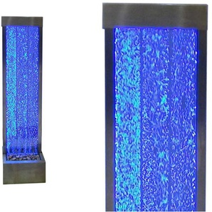 Sprudelnde Wasserwand mit bunter LED-Beleuchtung - H. 150 cm - BLENNIE