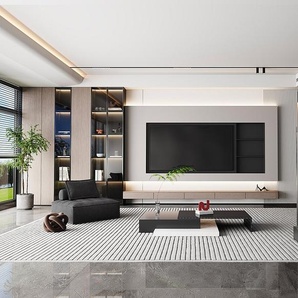 Sprudelnde Wasserwand mit bunter LED-Beleuchtung - H. 150 cm - BLENNIE