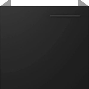 Spülenschrank FLEX-WELL Capri Schränke Gr. B/H/T: 50 cm x 82,2 cm x 57,1 cm, 1 St., schwarz (schwarz, endgrain oak) Spülenschränke