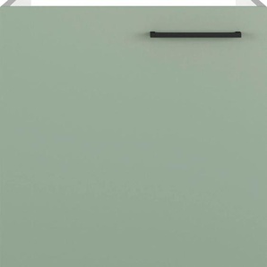Spülenschrank FLEX-WELL Cara Schränke Gr. B/H/T: 50 cm x 82,2 cm x 57,1 cm, 1 St., grün (schilfgrün, artisan eiche) Spülenschränke