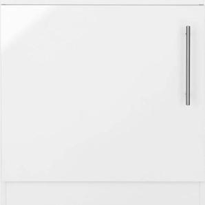 Spülenschrank WIHO KÜCHEN Cali Schränke Gr. B/H/T: 60 cm x 82 cm x 57 cm, 1 St., weiß (front: glanz, korpus: weiß) Spülenschränke 60 cm breit, ohne Arbeitsplatte