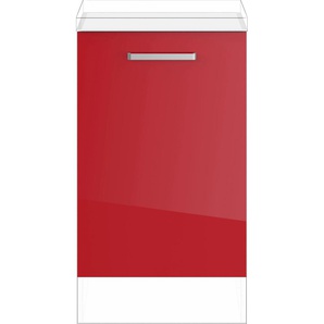 Spülenunterschrank IMPULS KÜCHEN Turin, Breite 50 cm Schränke Gr. B/H/T: 50 cm x 72,3 cm x 57,9 cm, Rot Hochglanz, rot (rot hochglanz) Unterschränke