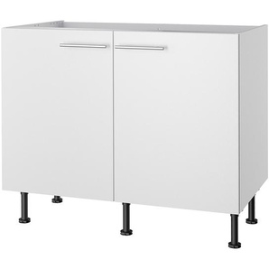 Spülenunterschrank II 100cm Weiß/Weiß
