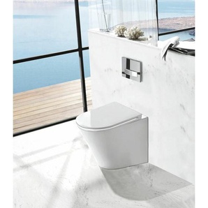 Alphabad - Spülrandloses Stand-WC inkl. Soft-Close Sitz WHR-586014 - weiß