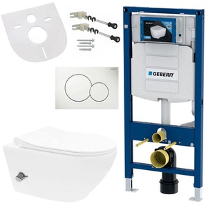 Geberit - Spülrandloses Wand Hänge wc Set Vorwandelement Taharet Toilette Randlos