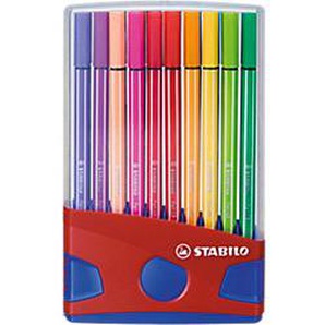 STABILO Pen 68 Faserschreiber 1 mm Mittel Farbig sortiert 20 Stück 6691239