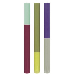 Stabkerzen Sets bunt, Designer Remember, 26 cm