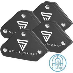 STAHLWERK Magnet-Schweißwinkel, 4568, 4 kg/ 9 lbs, 4er Set