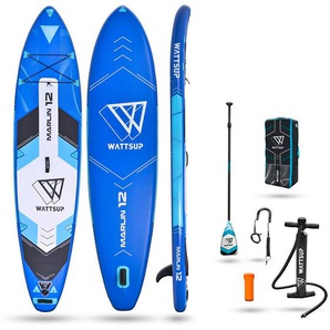Stand-Up Wattsup Marlin 12, Blau, Schwarz, Kunststoff, 365x15x81 cm, Freizeit, Pools und Wasserspaß, Stand Up Paddle