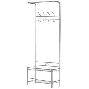 Standgarderobe Traona | silber | 64 cm | 177 cm | cm 30,0 |