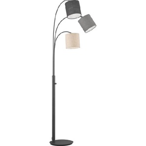 Standleuchte Shade, schwarz/sand/grau, 186 cm