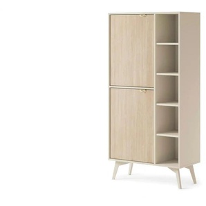 Standregal  Firr ¦ beige ¦ Maße (cm): B: 80 H: 160