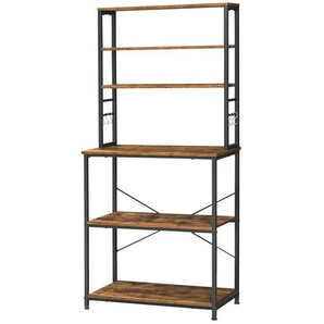Standregal - braun - Materialmix - 80 cm - 167 cm | Möbel Kraft