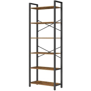 Standregal - braun - Materialmix - 80 cm - 186 cm | Möbel Kraft