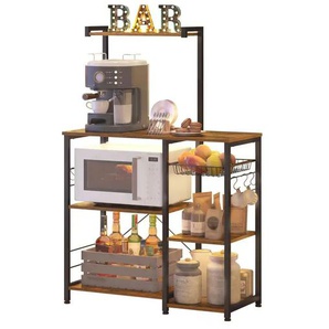 Standregal - braun - Materialmix - 90 cm - 132 cm | Möbel Kraft