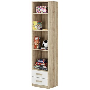 Standregal  Caja ¦ holzfarben ¦ Maße (cm): B: 47 H: 197 T: 38.0