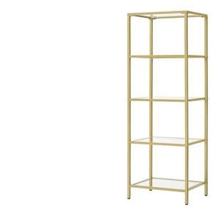 Standregal   ¦ gold ¦ Maße (cm): B: 40 H: 124,5