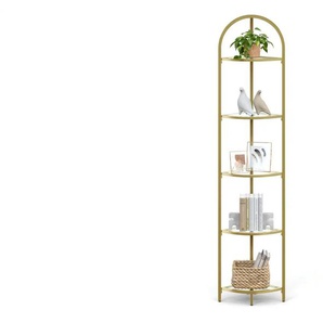 Standregal - gold - Materialmix - 29,5 cm - 158 cm | Möbel Kraft