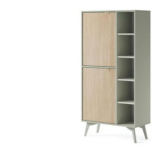Standregal - grün - Materialmix - 80 cm - 160 cm | Möbel Kraft