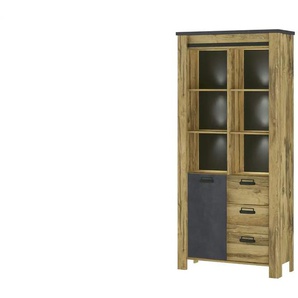 Standregal  Ledro ¦ holzfarben ¦ Maße (cm): B: 93 H: 201 T: 37.0