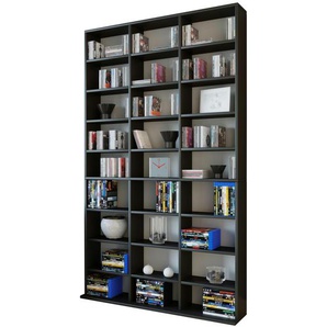 Standregal  Megosa ¦ schwarz ¦ Maße (cm): B: 102 H: 181 T: 23.0