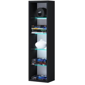 Standregal - schwarz - Materialmix - 21 cm - 76,6 cm - cm 14,4 | Möbel Kraft